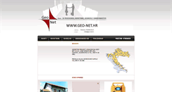 Desktop Screenshot of geo-net.hr